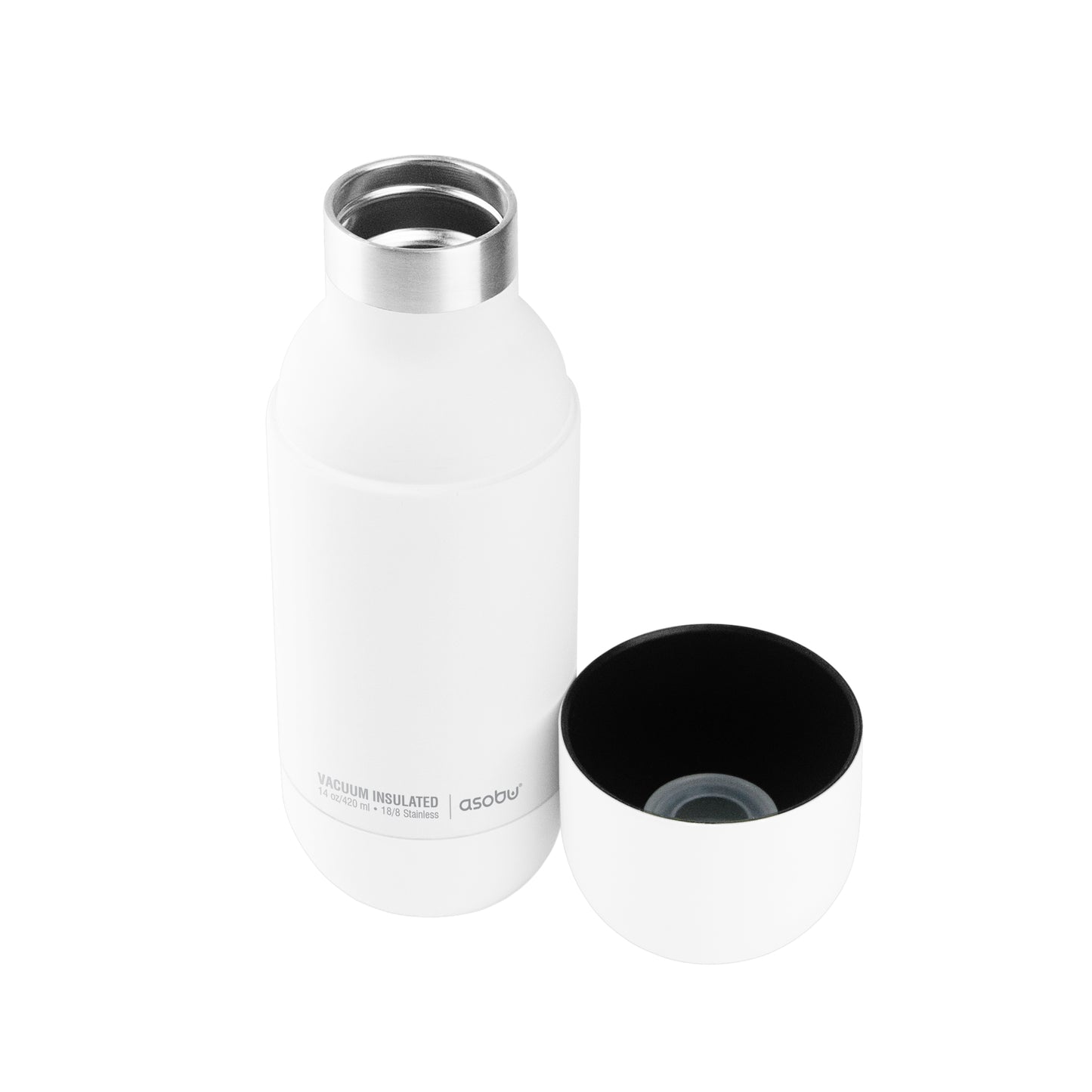 ORB Edelstahlflasche mit Trinkbecher