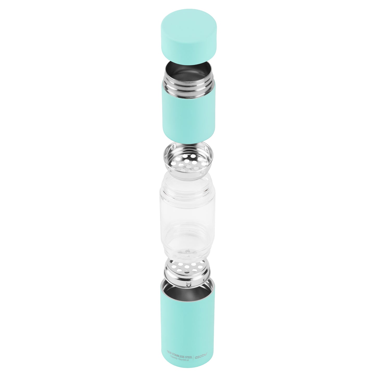 Flavour U See - Infusion Trinkflasche Schwarz