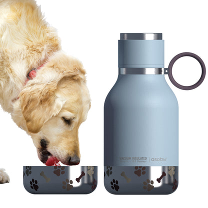 DOG DOWL - Edelstahlflasche & Hundenapf